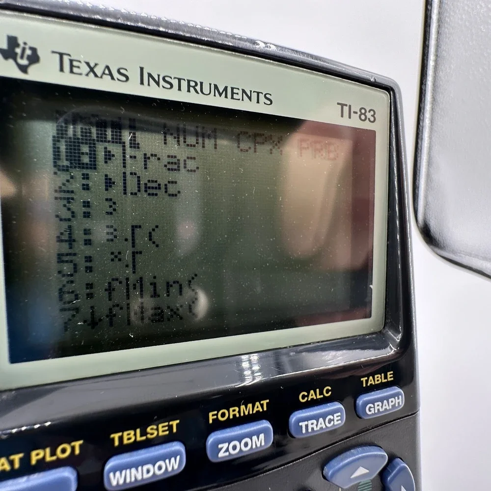 Texas Instruments TI-83 Graphing Calculator with Slipcover Tested WORKS PLS READ